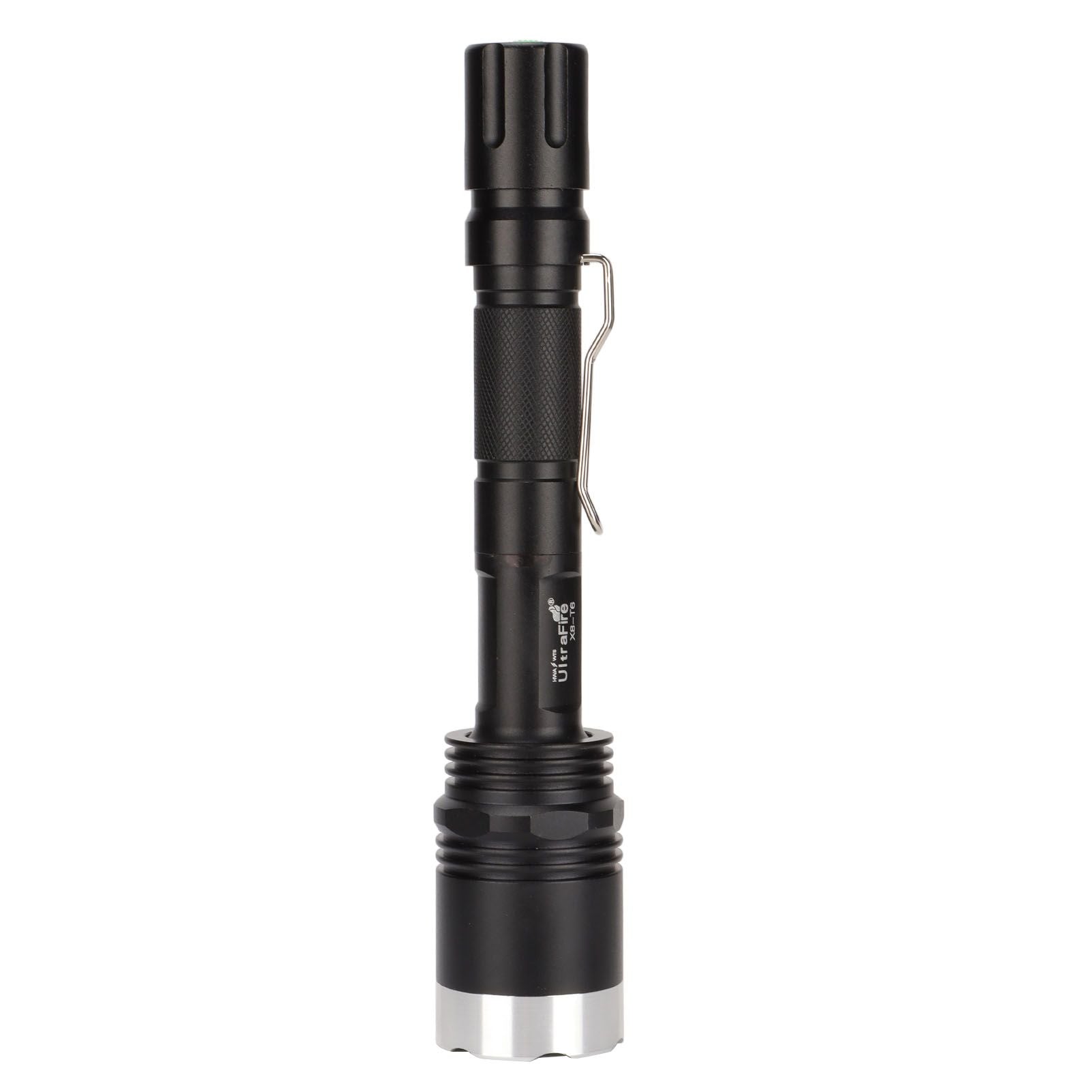Camping Flashlight 5000LM Lengthened IPX5 Waterproof Anodized Black T6 Lamp Beads White Light Outdoor Flashlight