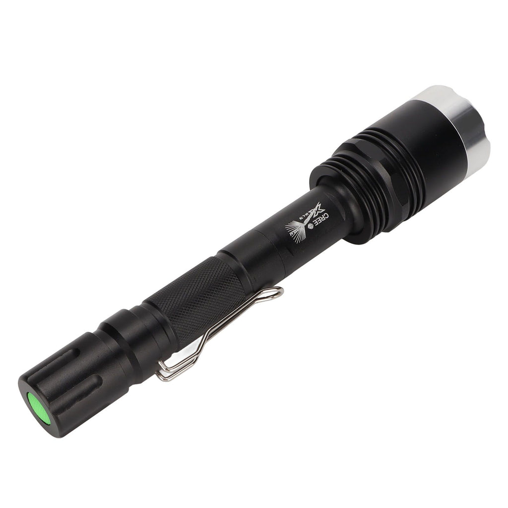 Camping Flashlight 5000LM Lengthened IPX5 Waterproof Anodized Black T6 Lamp Beads White Light Outdoor Flashlight