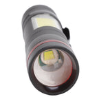 LED Flashlight Multifunction Highlight Telescopic Zoom Rechargeable Waterproof Mini Flashlight for Outdoor Lighting