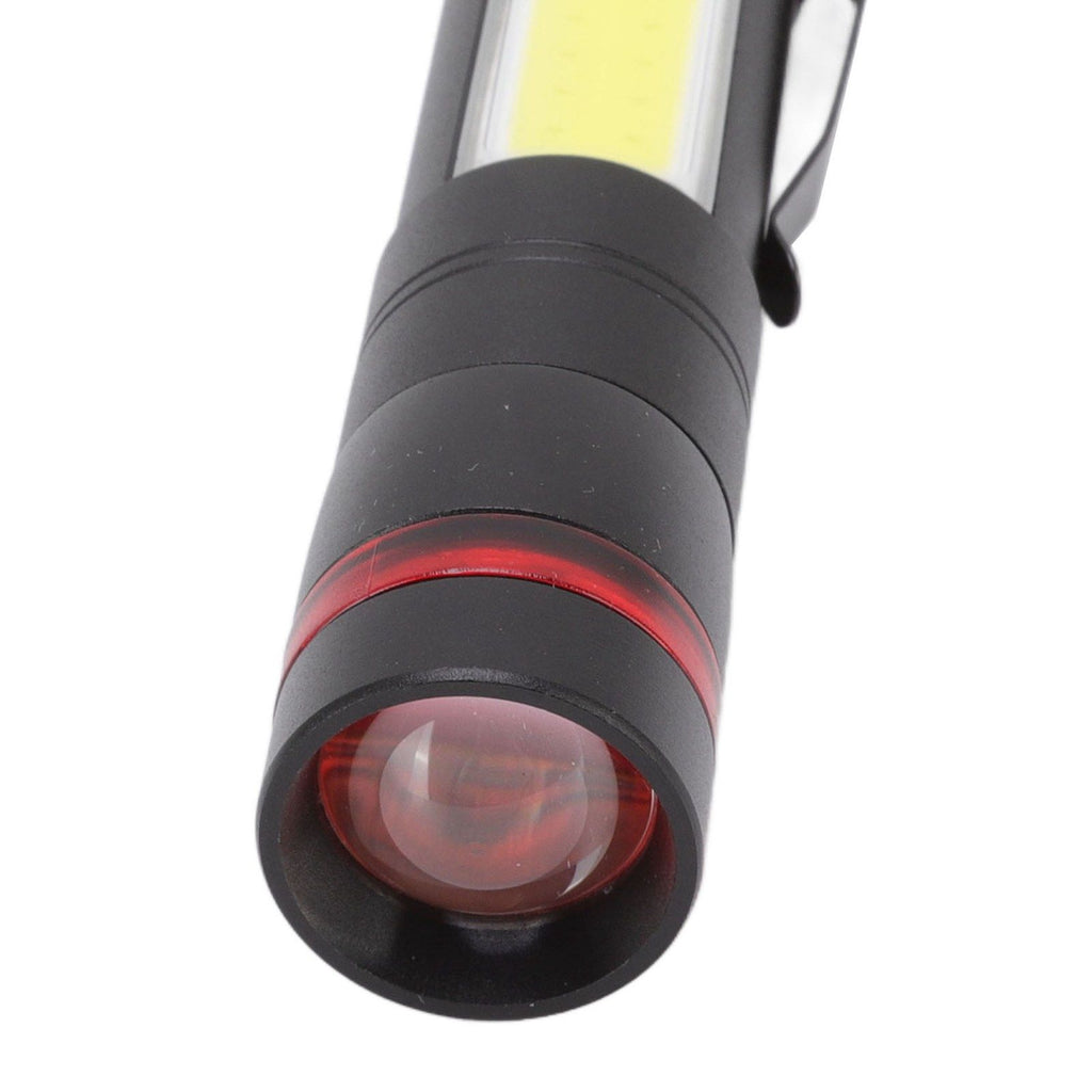 LED Flashlight Multifunction Highlight Telescopic Zoom Rechargeable Waterproof Mini Flashlight for Outdoor Lighting