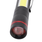 LED Flashlight Multifunction Highlight Telescopic Zoom Rechargeable Waterproof Mini Flashlight for Outdoor Lighting