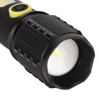 Mini Flashlight Strong Light 3 Modes Telescopic Zoom Portable Rechargeable for Camping Emergency Outdoor