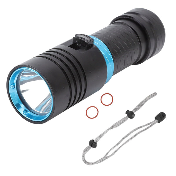 5000LM Diving Flashlight IPX8 100m Underwater Waterproof Infinitely Dimmable L2 LED Beads Scuba Dive Lights For Diving
