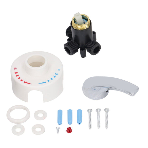 G1/2 Thread Thermostatic Mixing Valve Electric Water Heater Hot and Cold Water Mixing Valve for Home Hotel
