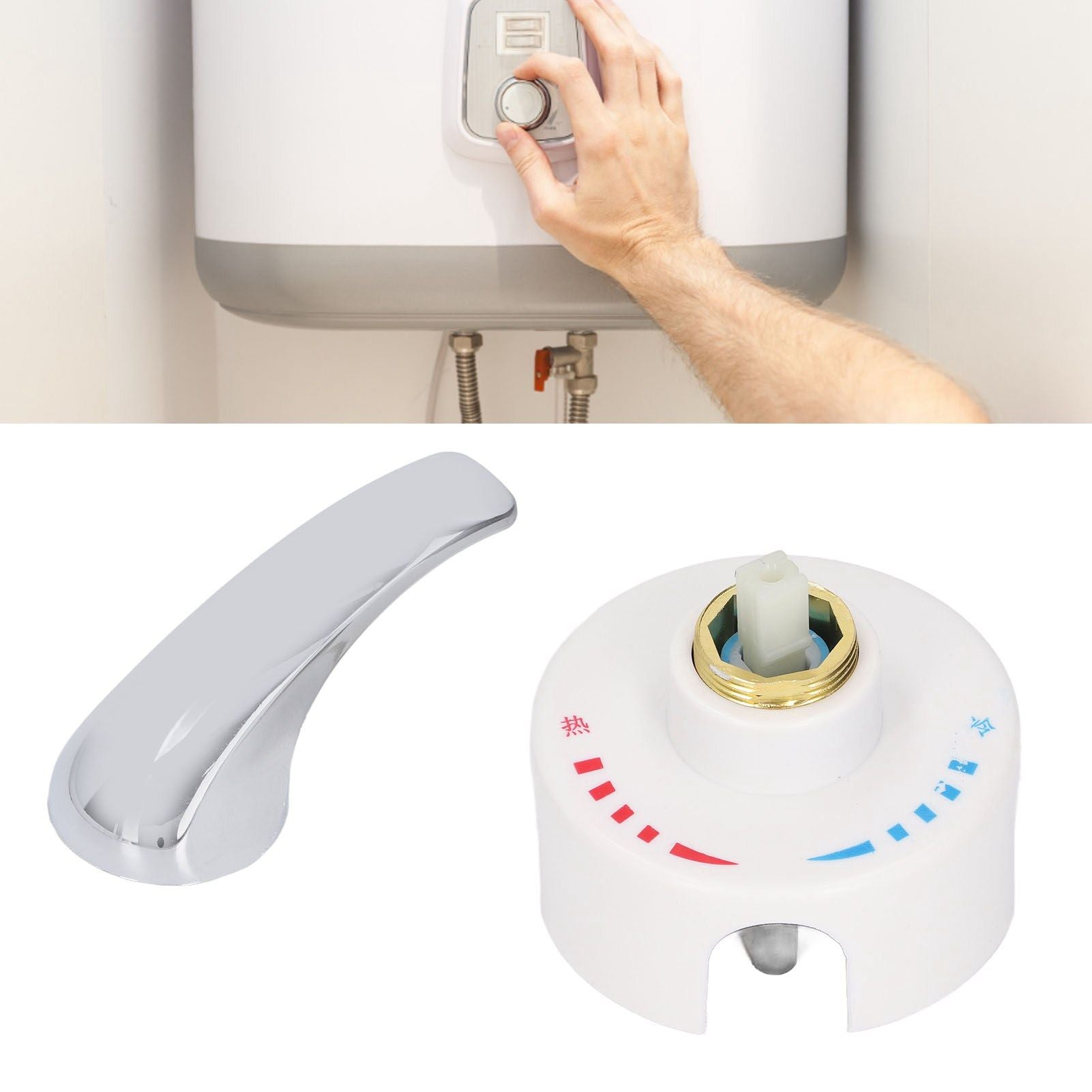 G1/2 Thread Thermostatic Mixing Valve Electric Water Heater Hot and Cold Water Mixing Valve for Home Hotel