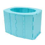 Kids Portable Toilet Portable Foldable Easy Cleaning ABS Potty Training Toilet for Outdoor Emergency Camping