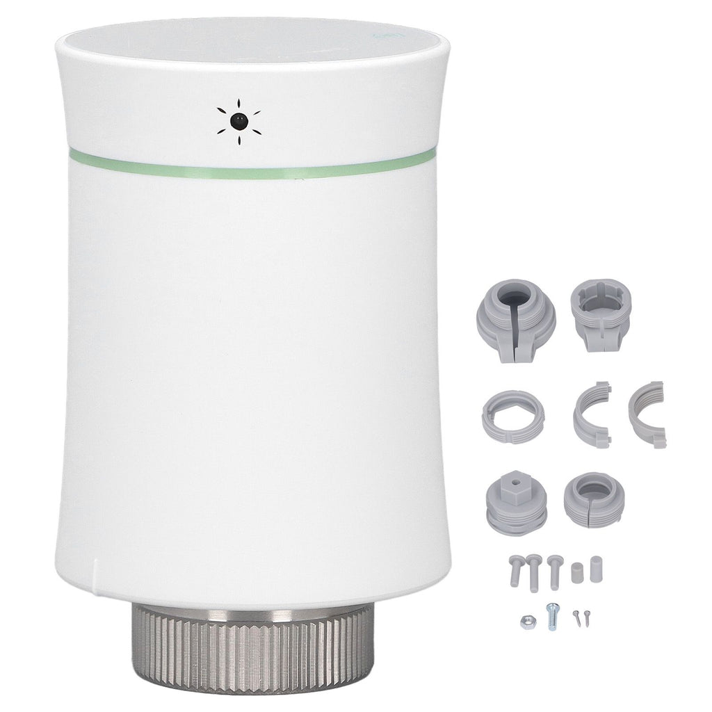 Smart Radiator Thermostat Valve APP Remote Timing Energy Saving Temperature Control Valve Home Heating Valve for Zigbee for Tuya White
