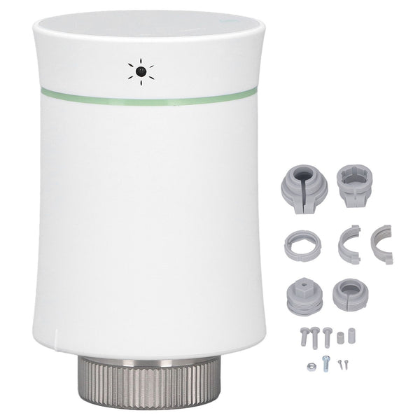 Smart Radiator Thermostat Valve APP Remote Timing Energy Saving Temperature Control Valve Home Heating Valve for Zigbee for Tuya White