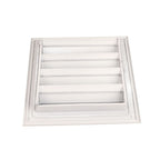 9.8x9.8in Shed Vent Aluminum Alloy Gable Vent Waterproof Rainproof Air Vents Cover for Ceiling Wall