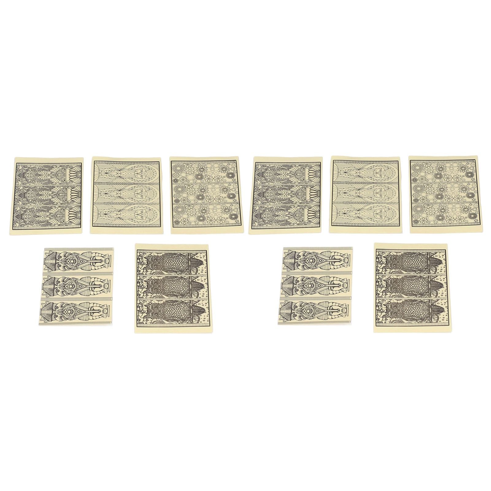 10 PCS Outdoor Camping Light Stickers Telescopic Flashlight Lamp Sticker Retro Camp Ambient Light Sticker