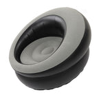 Inflatable Couch Flocking Air Sofa Simple Inflatable Chair for Living Room Bedroom Reading Room Office Balcony Travel Grey