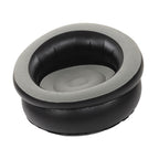 Inflatable Couch Flocking Air Sofa Simple Inflatable Chair for Living Room Bedroom Reading Room Office Balcony Travel Grey