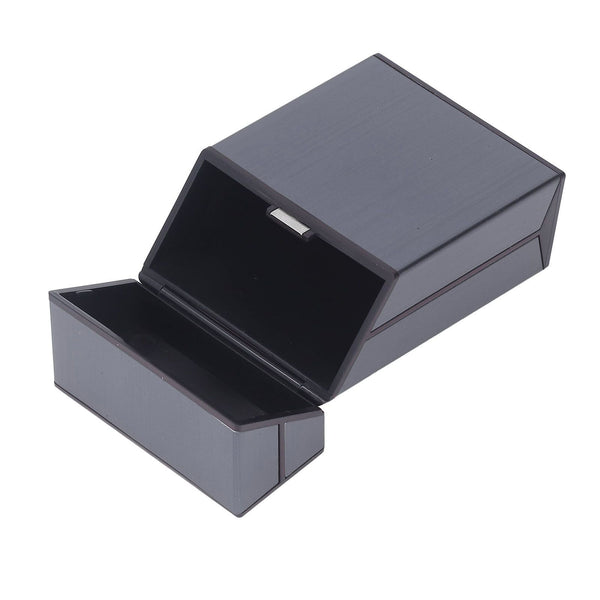 Magnetic Cigarette Case 20 Capacity Universal Flip Cover Aluminum Alloy Cigarette Box for Women Men Grey