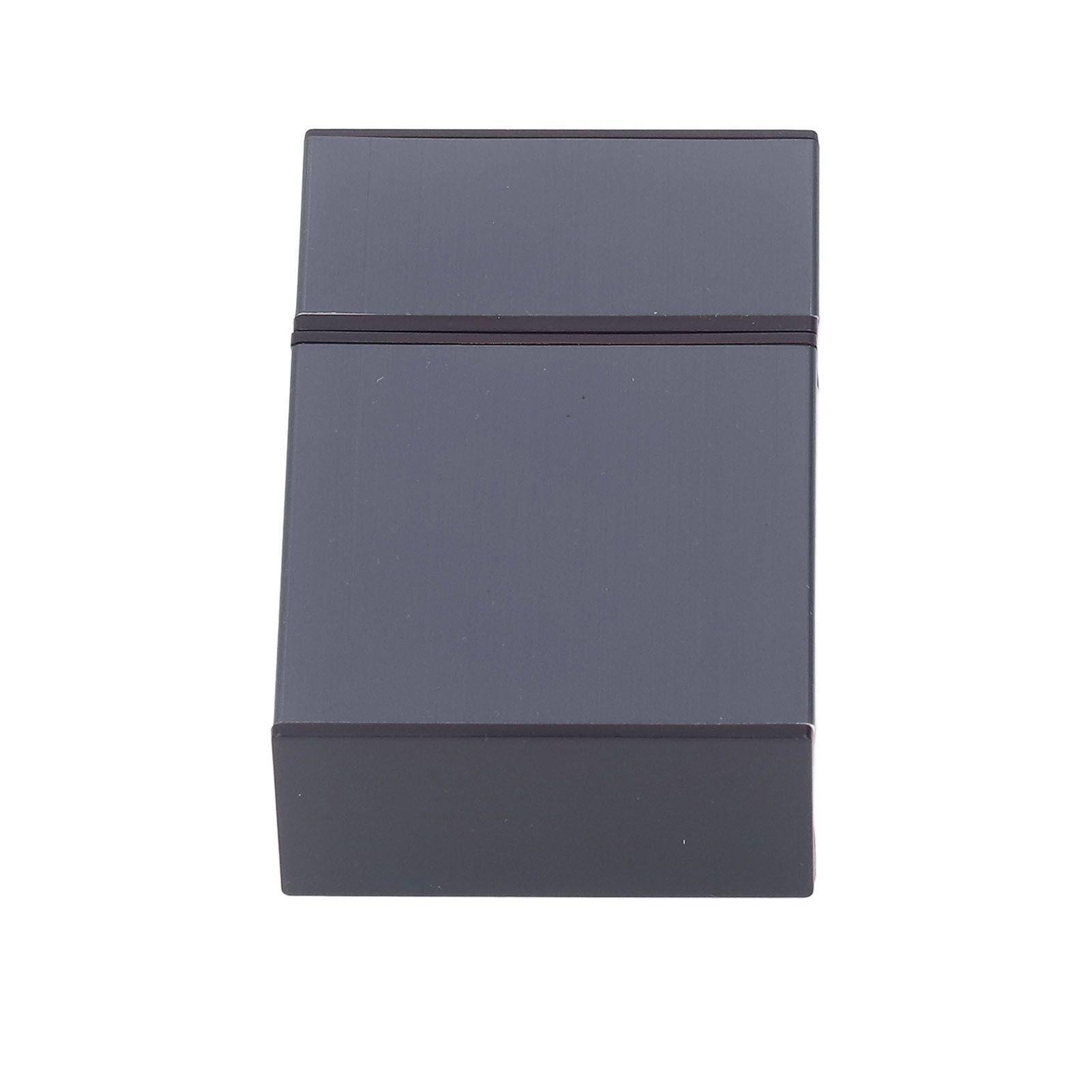 Magnetic Cigarette Case 20 Capacity Universal Flip Cover Aluminum Alloy Cigarette Box for Women Men Grey