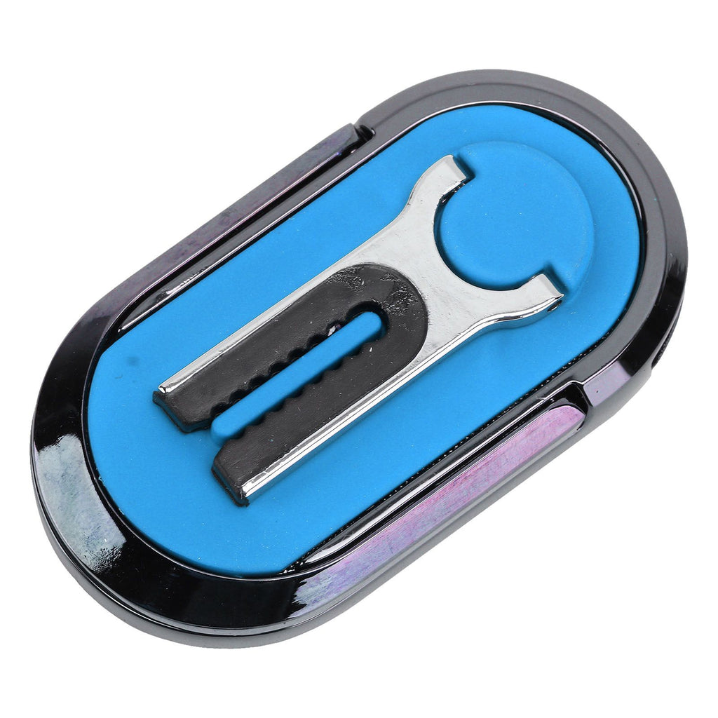 Mobile Phone Holder Stand Cigarette Lighter Rechargeable with Charging Cable Phone Ring Holder Blue
