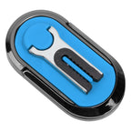 Mobile Phone Holder Stand Cigarette Lighter Rechargeable with Charging Cable Phone Ring Holder Blue