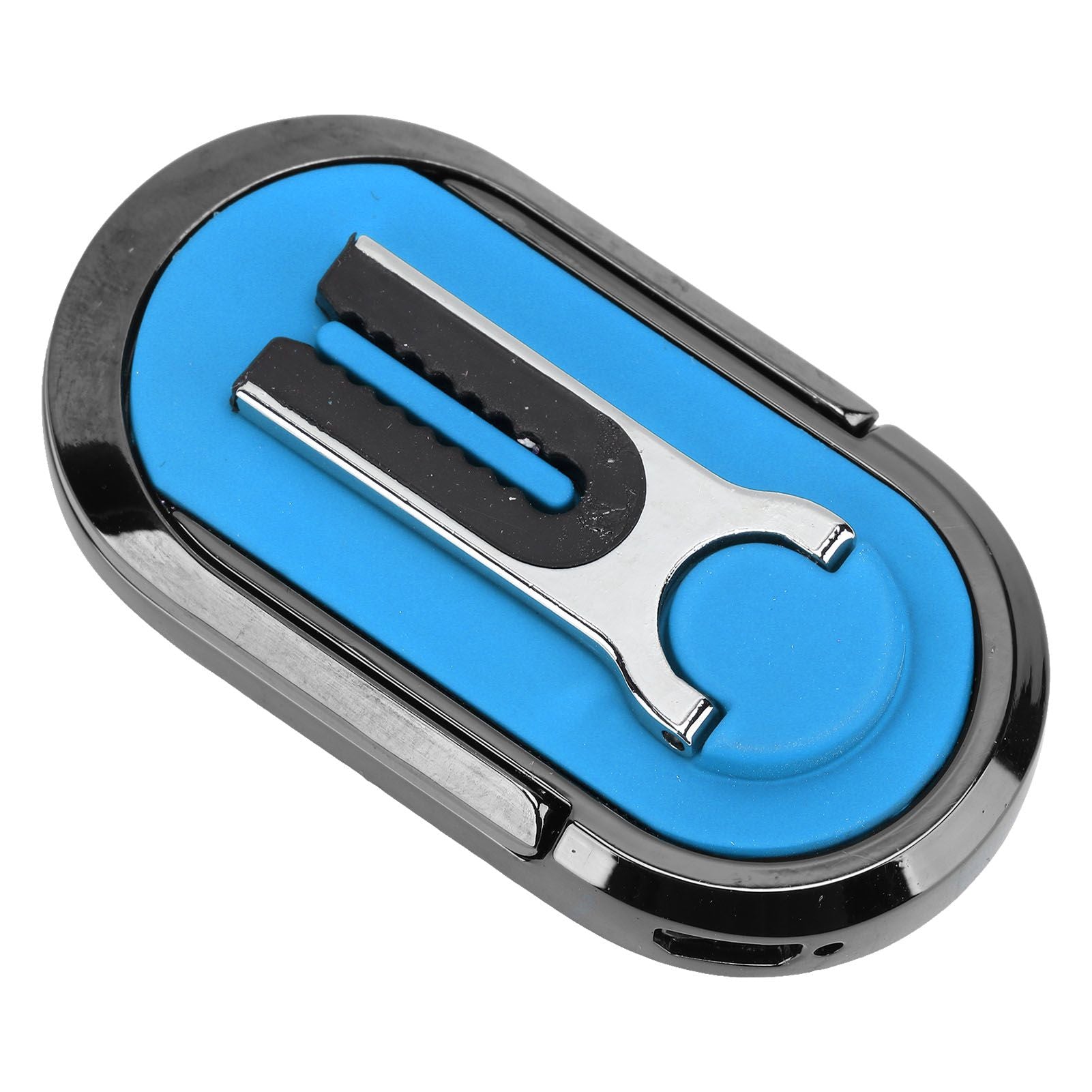 Mobile Phone Holder Stand Cigarette Lighter Rechargeable with Charging Cable Phone Ring Holder Blue