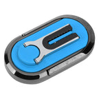 Mobile Phone Holder Stand Cigarette Lighter Rechargeable with Charging Cable Phone Ring Holder Blue