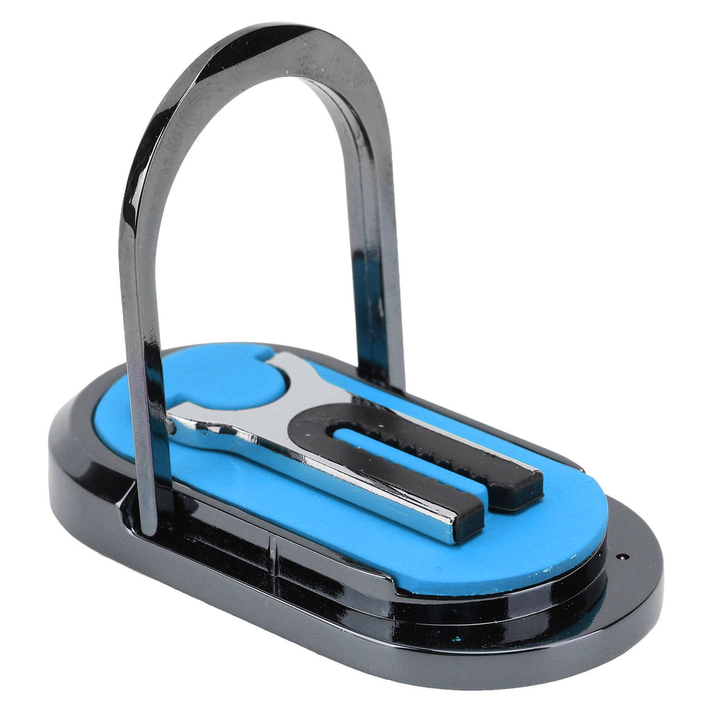 Mobile Phone Holder Stand Cigarette Lighter Rechargeable with Charging Cable Phone Ring Holder Blue