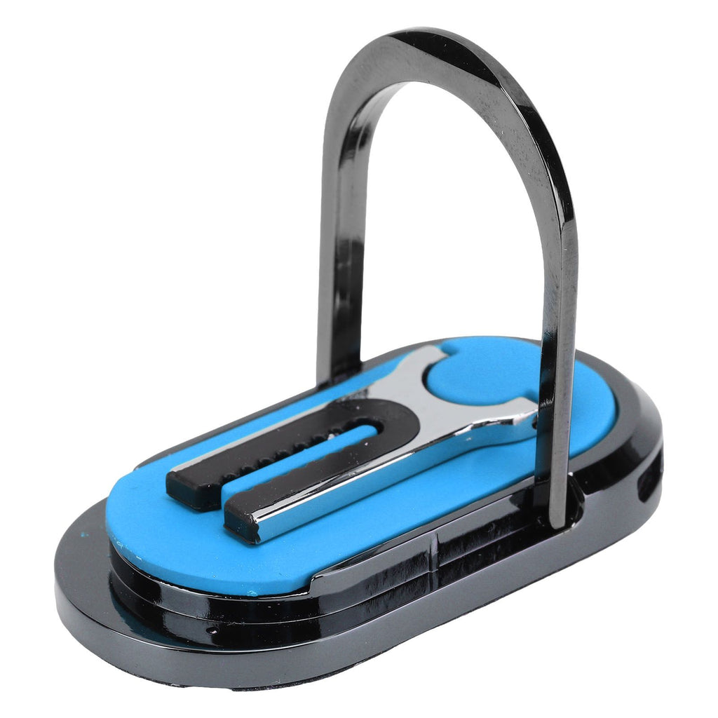 Mobile Phone Holder Stand Cigarette Lighter Rechargeable with Charging Cable Phone Ring Holder Blue