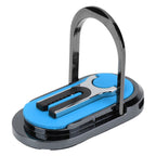 Mobile Phone Holder Stand Cigarette Lighter Rechargeable with Charging Cable Phone Ring Holder Blue