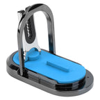 Mobile Phone Holder Stand Cigarette Lighter Rechargeable with Charging Cable Phone Ring Holder Blue