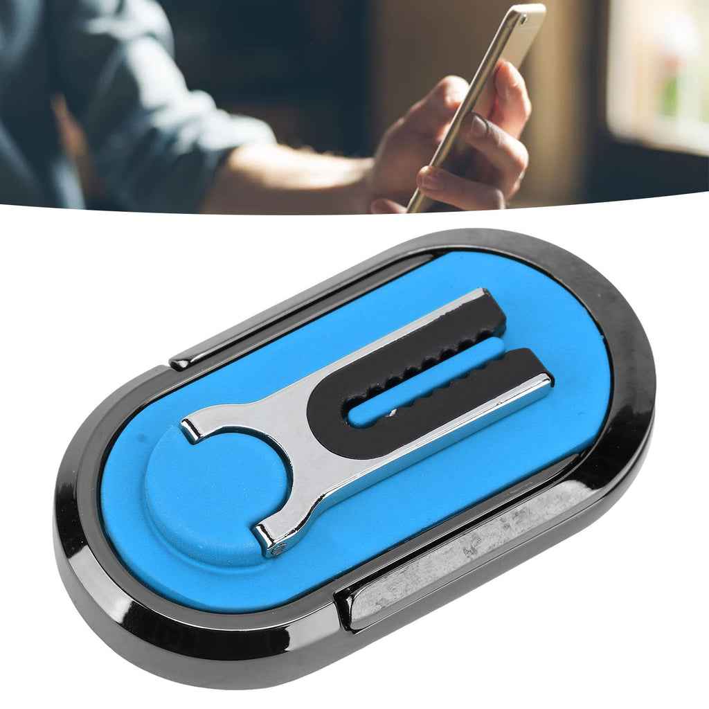 Mobile Phone Holder Stand Cigarette Lighter Rechargeable with Charging Cable Phone Ring Holder Blue