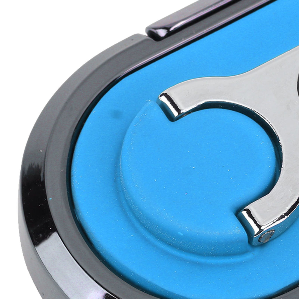 Mobile Phone Holder Stand Cigarette Lighter Rechargeable with Charging Cable Phone Ring Holder Blue
