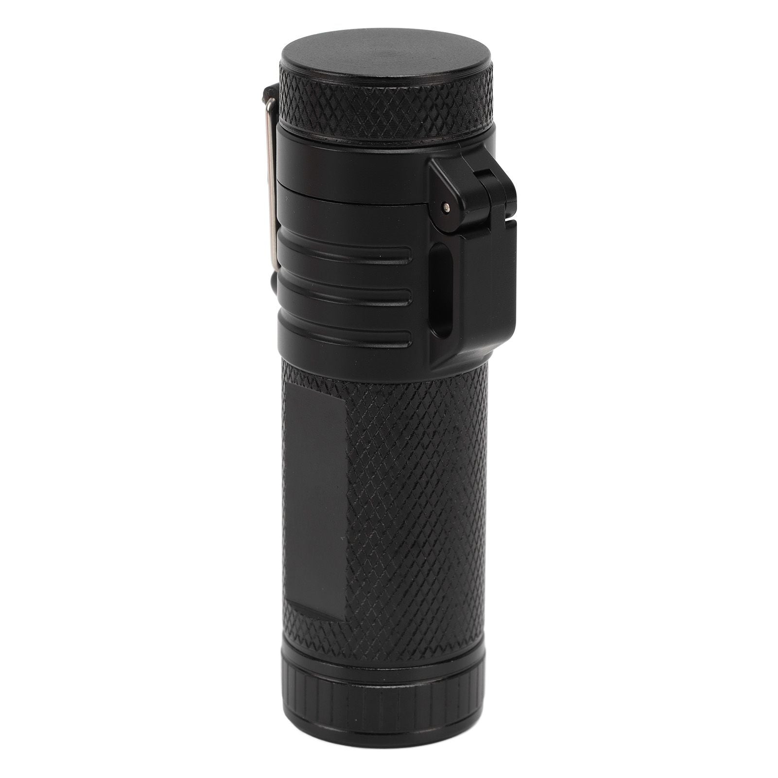 Electric Lighter Waterproof Double Arc Windproof Rechargeable 220mAh Cigarette Lighter for Camping Black