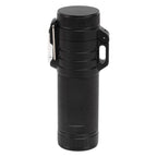 Electric Lighter Waterproof Double Arc Windproof Rechargeable 220mAh Cigarette Lighter for Camping Black