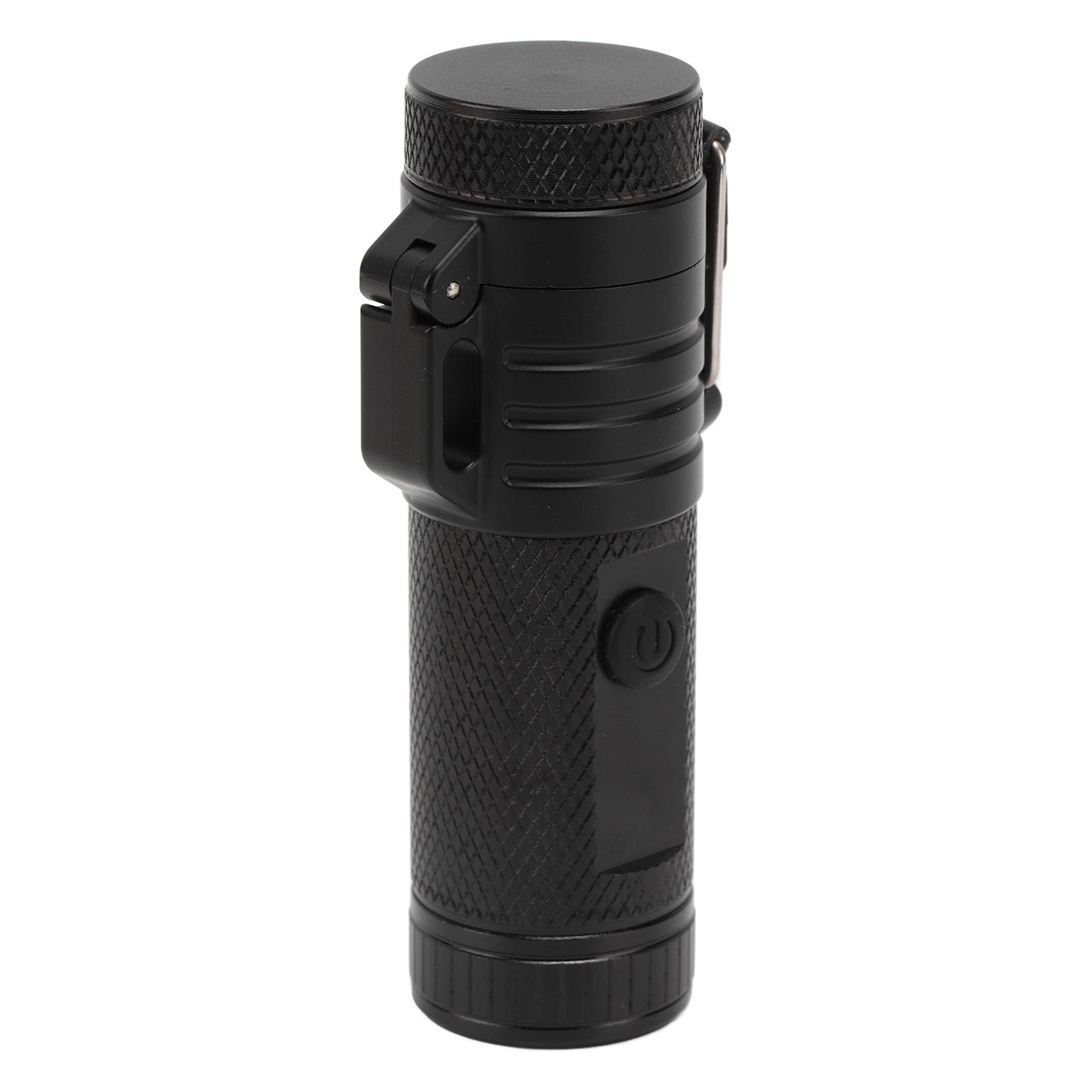 Electric Lighter Waterproof Double Arc Windproof Rechargeable 220mAh Cigarette Lighter for Camping Black