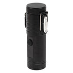 Electric Lighter Waterproof Double Arc Windproof Rechargeable 220mAh Cigarette Lighter for Camping Black