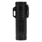 Electric Lighter Waterproof Double Arc Windproof Rechargeable 220mAh Cigarette Lighter for Camping Black