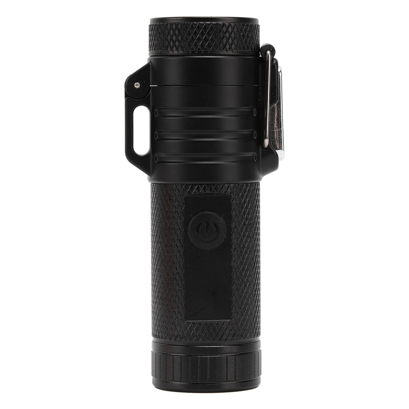 Electric Lighter Waterproof Double Arc Windproof Rechargeable 220mAh Cigarette Lighter for Camping Black