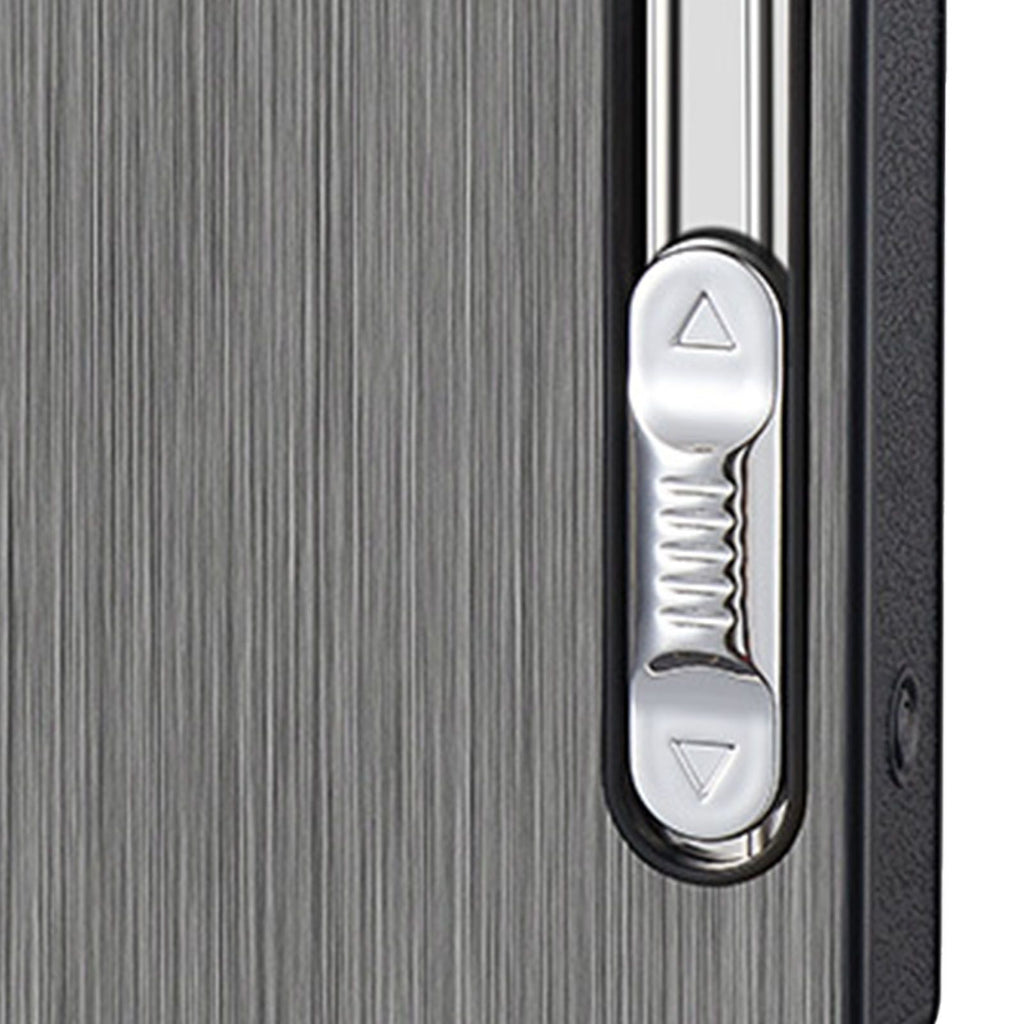Cigarette Case 3 in 1 Multi Function Rechargeable Cigarette Holder with Windproof Lighter LED Light for 10pcs Cigarettes