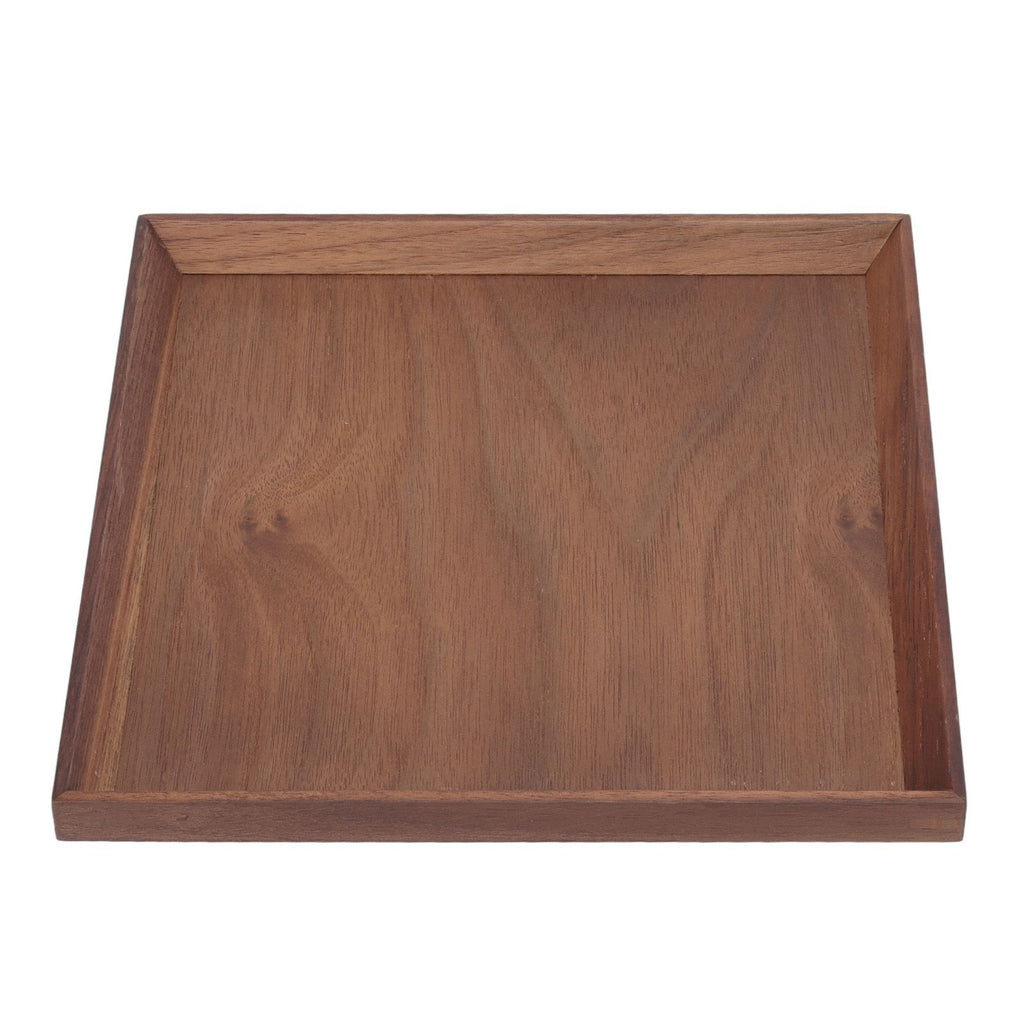 Black Walnut Tray Simple Fashion Serving Tray Serve Tea Fruit Cheese Wine Or Meals Medium Square