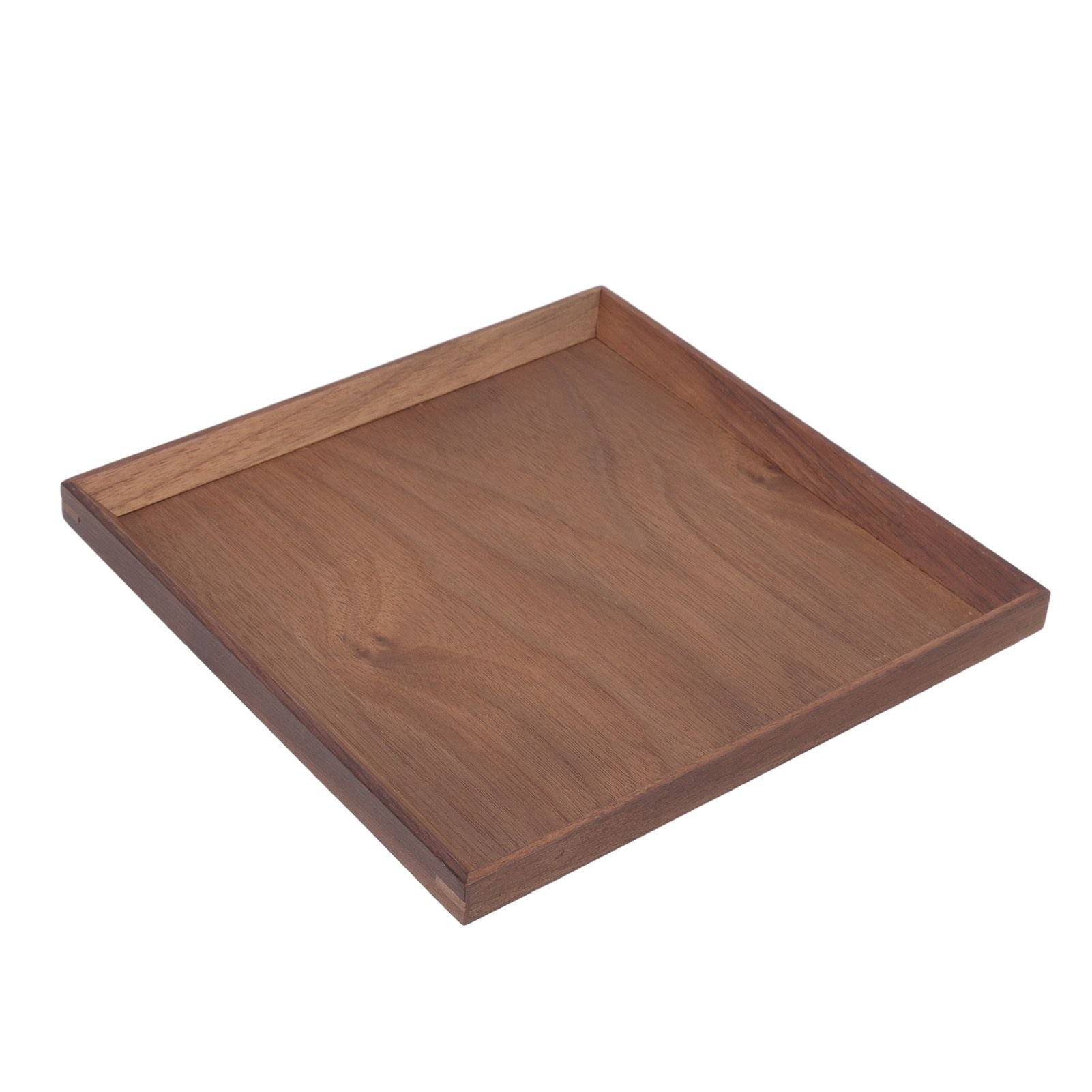 Black Walnut Tray Simple Fashion Serving Tray Serve Tea Fruit Cheese Wine Or Meals Medium Square