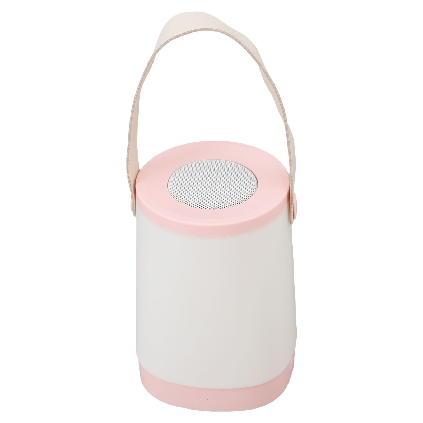 Lantern Bluetooth Speaker HiFi Rechargeable Radio Function Outdoor Wireless Speaker with LED Ambient Light Handle Pink