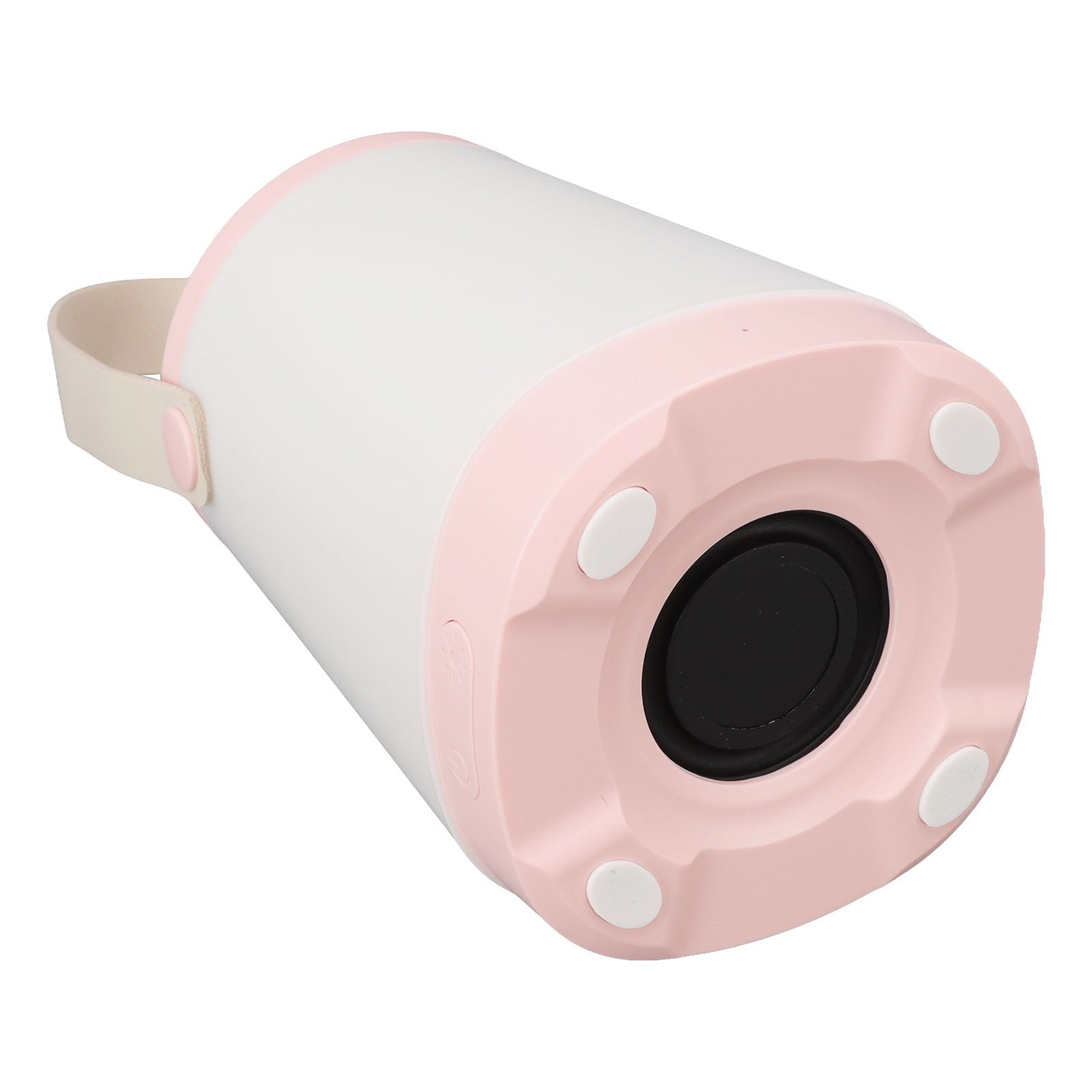 Lantern Bluetooth Speaker HiFi Rechargeable Radio Function Outdoor Wireless Speaker with LED Ambient Light Handle Pink