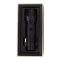Electric Lighter Waterproof Windproof Aluminum Alloy Portable Lighter with Flashlight 3.7v Black