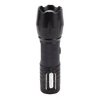 Electric Lighter Waterproof Windproof Aluminum Alloy Portable Lighter with Flashlight 3.7v Black