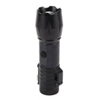 Electric Lighter Waterproof Windproof Aluminum Alloy Portable Lighter with Flashlight 3.7v Black