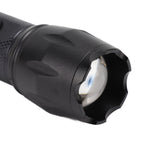 Electric Lighter Waterproof Windproof Aluminum Alloy Portable Lighter with Flashlight 3.7v Black