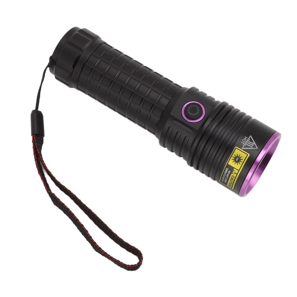 Y48 365nm Ultraviolet Flashlight Rechargeable Black Light Flashlight for Resin Curing Currency Verification Scorpion Pet Urine Search