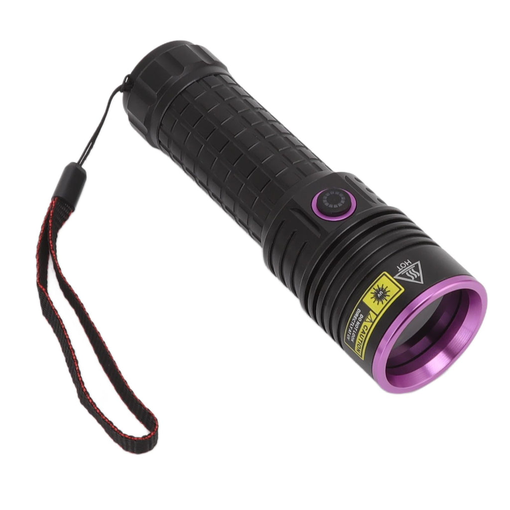 Y48 365nm Ultraviolet Flashlight Rechargeable Black Light Flashlight for Resin Curing Currency Verification Scorpion Pet Urine Search