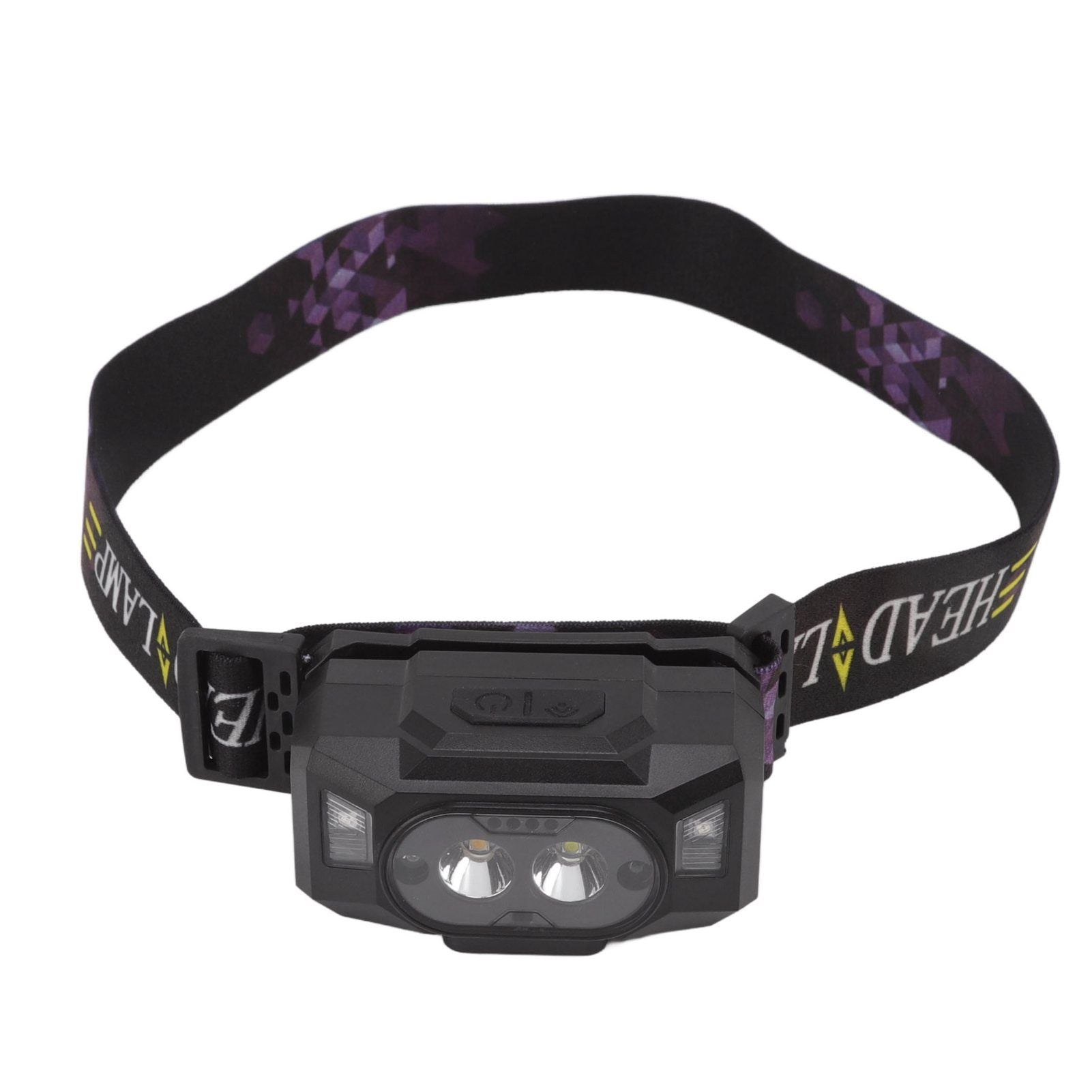 LED Sensor Headlamp Three Color Light Source Rechargeable Outdoor Strong Light Headlamp for Fishing Running Camping