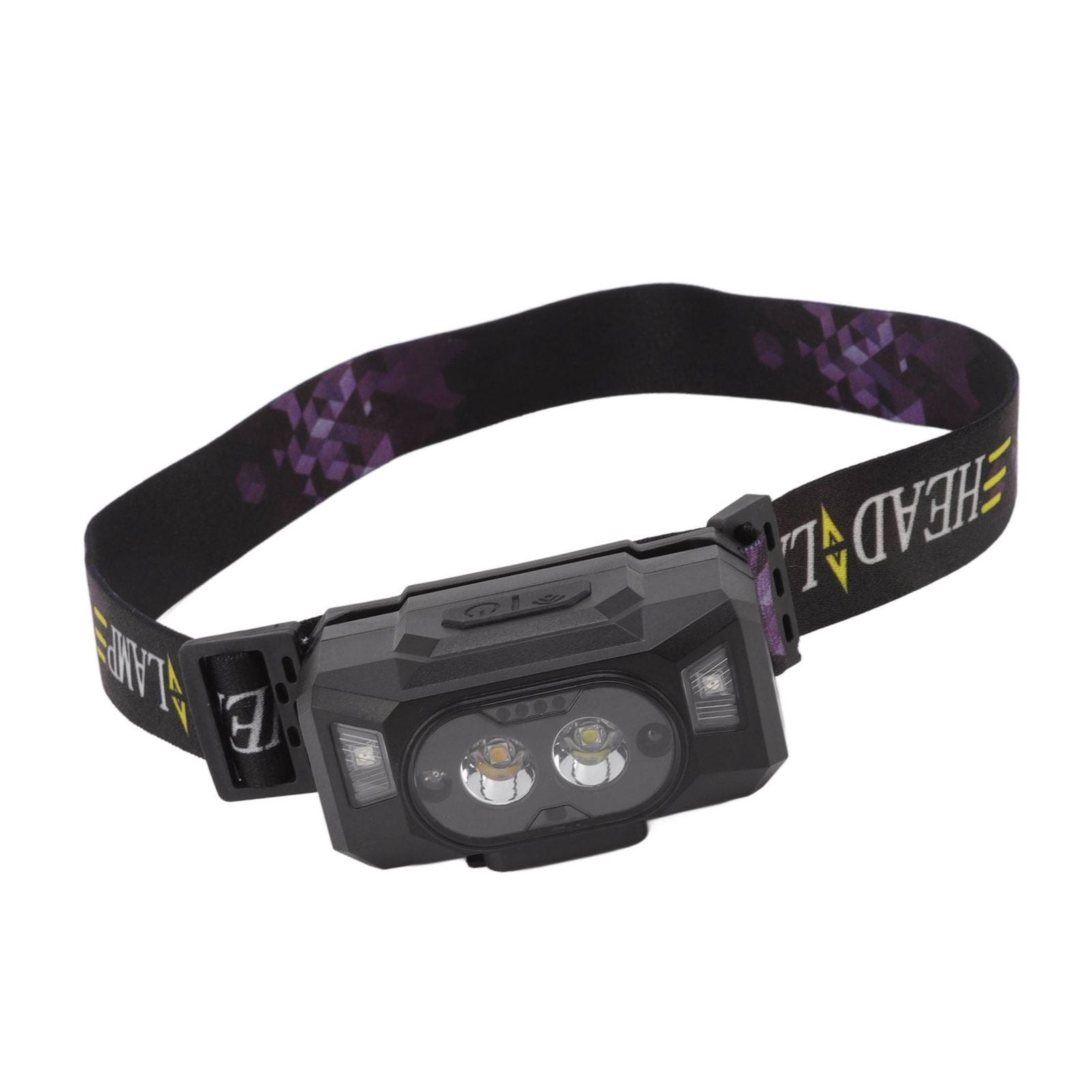 LED Sensor Headlamp Three Color Light Source Rechargeable Outdoor Strong Light Headlamp for Fishing Running Camping