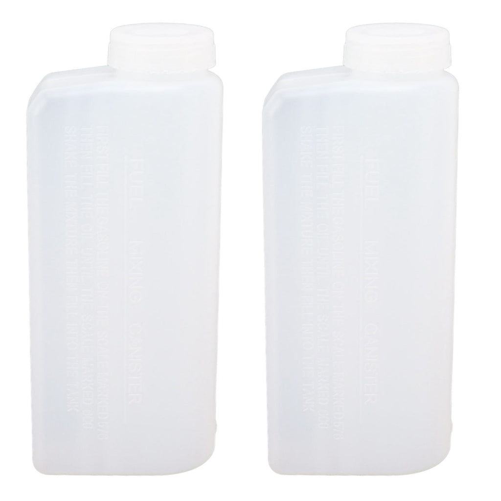 2PCS 600ML 2 Stroke Oil Petrol Fuel Mix Bottle Professional Oil Mixing Bottle Container for Chainsaw Ironing Machine