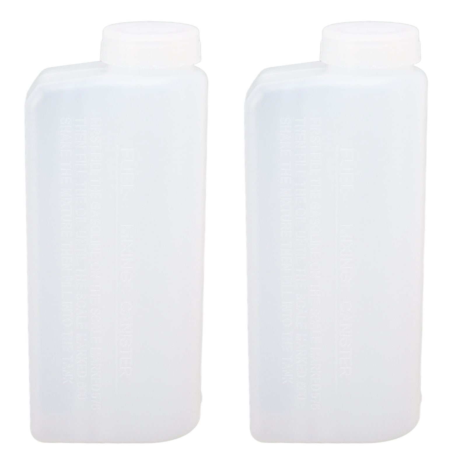2PCS 600ML 2 Stroke Oil Petrol Fuel Mix Bottle Professional Oil Mixing Bottle Container for Chainsaw Ironing Machine