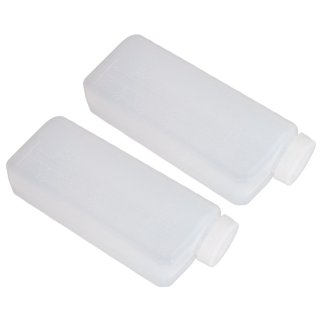 2PCS 600ML 2 Stroke Oil Petrol Fuel Mix Bottle Professional Oil Mixing Bottle Container for Chainsaw Ironing Machine